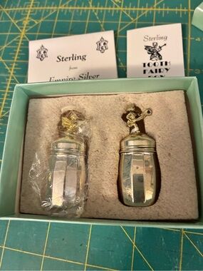 Silver Tooth Fairy Set in Silver and Gold Accents
